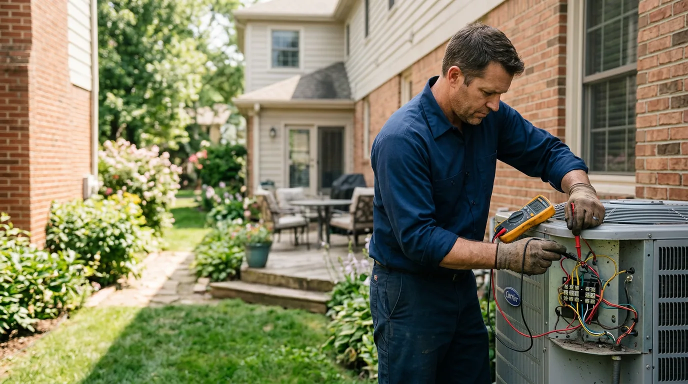 HVAC technician working near Yukon, OK